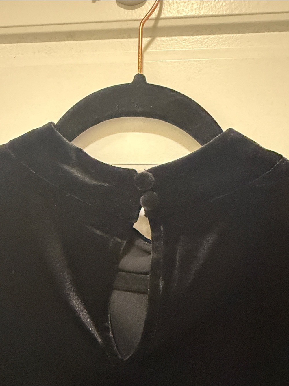 Ever new Black Velvet & Sheer Long-Sleeve Women's Top medium - Picture 5 of 8